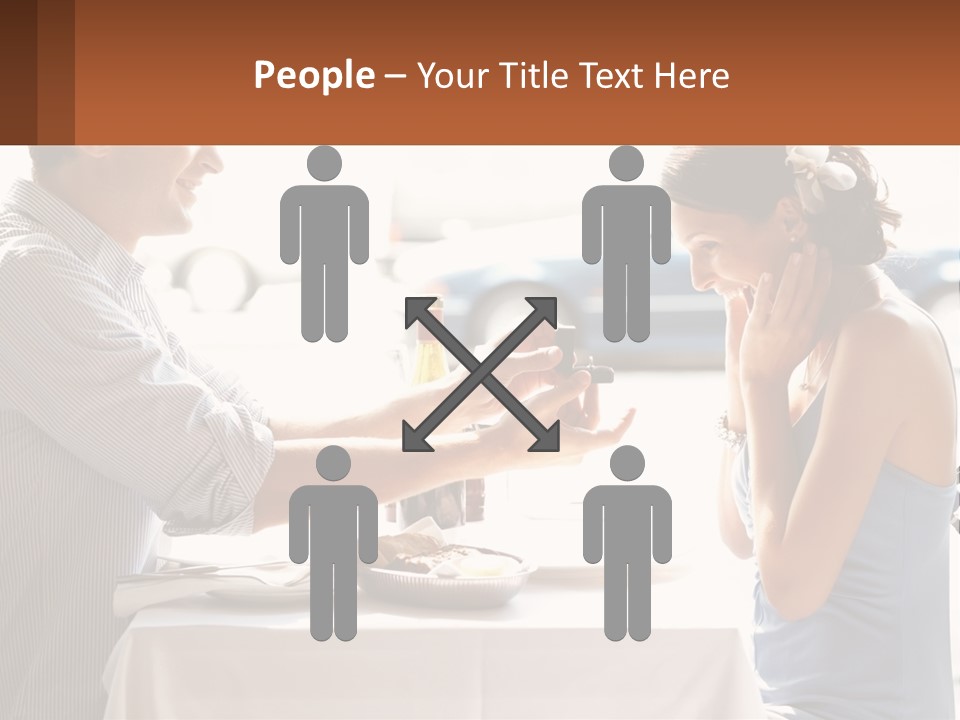 A Man Holding A Bottle Of Wine Next To A Woman PowerPoint Template