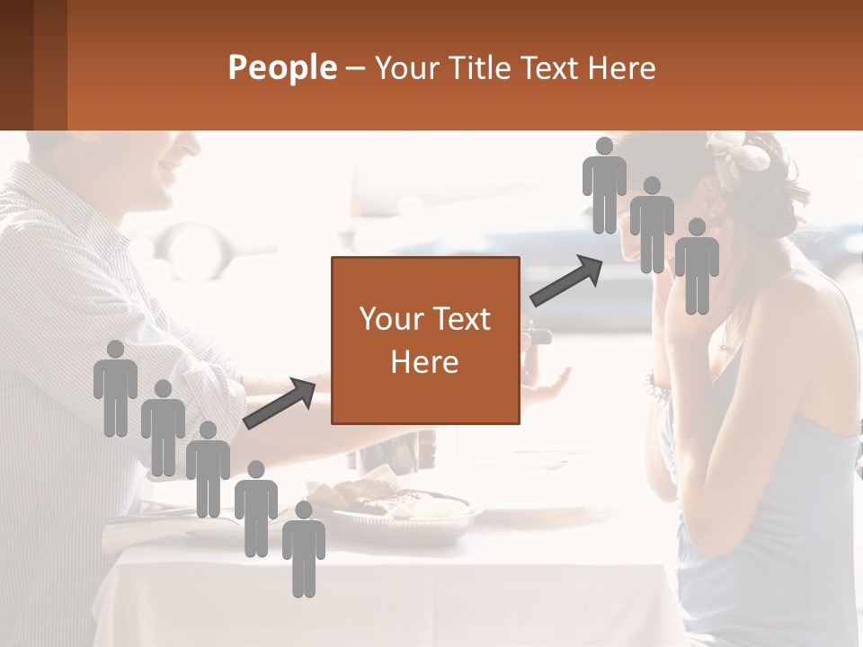 A Man Holding A Bottle Of Wine Next To A Woman PowerPoint Template