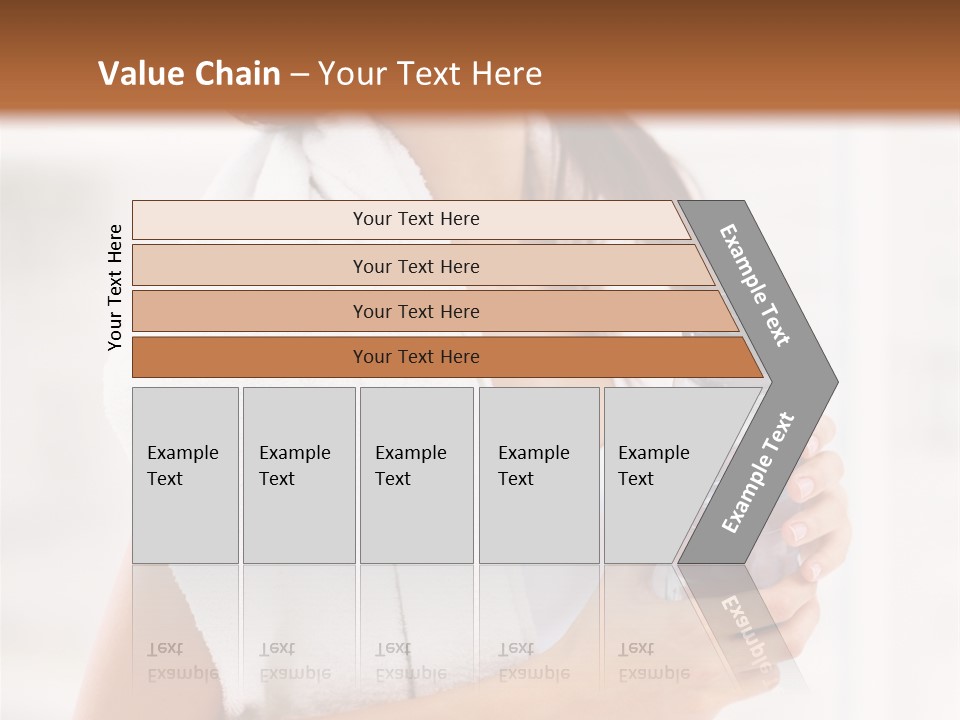 A Woman Holding A Bottle Of Water In Her Hand PowerPoint Template