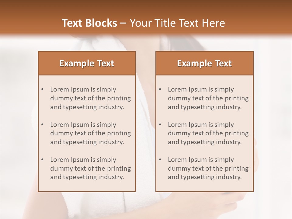 A Woman Holding A Bottle Of Water In Her Hand PowerPoint Template