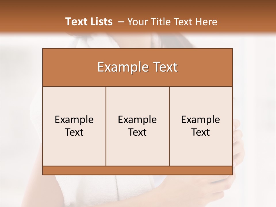 A Woman Holding A Bottle Of Water In Her Hand PowerPoint Template