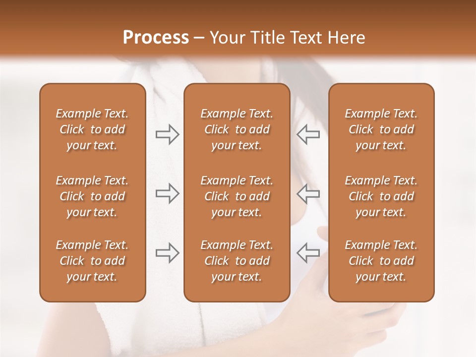 A Woman Holding A Bottle Of Water In Her Hand PowerPoint Template