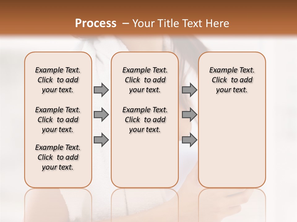 A Woman Holding A Bottle Of Water In Her Hand PowerPoint Template