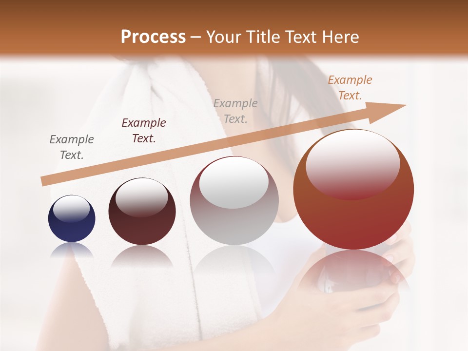 A Woman Holding A Bottle Of Water In Her Hand PowerPoint Template