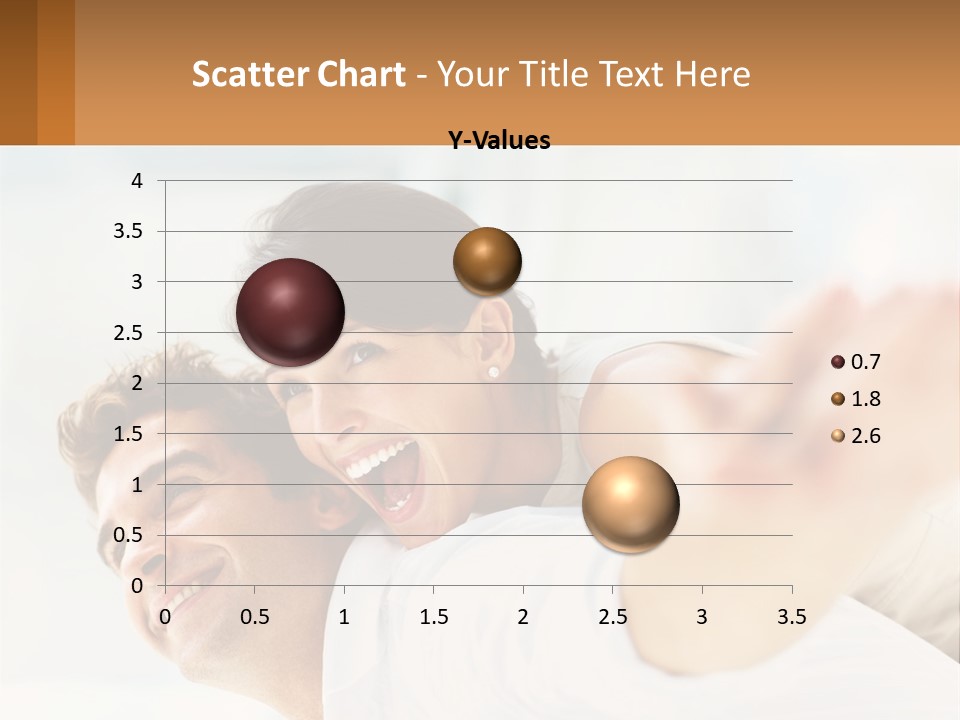 A Man And Woman Laying On A Bed With Their Arms Around Each Other PowerPoint Template