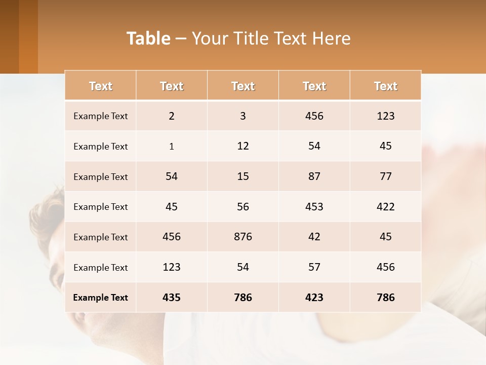A Man And Woman Laying On A Bed With Their Arms Around Each Other PowerPoint Template