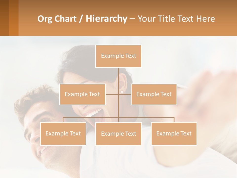 A Man And Woman Laying On A Bed With Their Arms Around Each Other PowerPoint Template