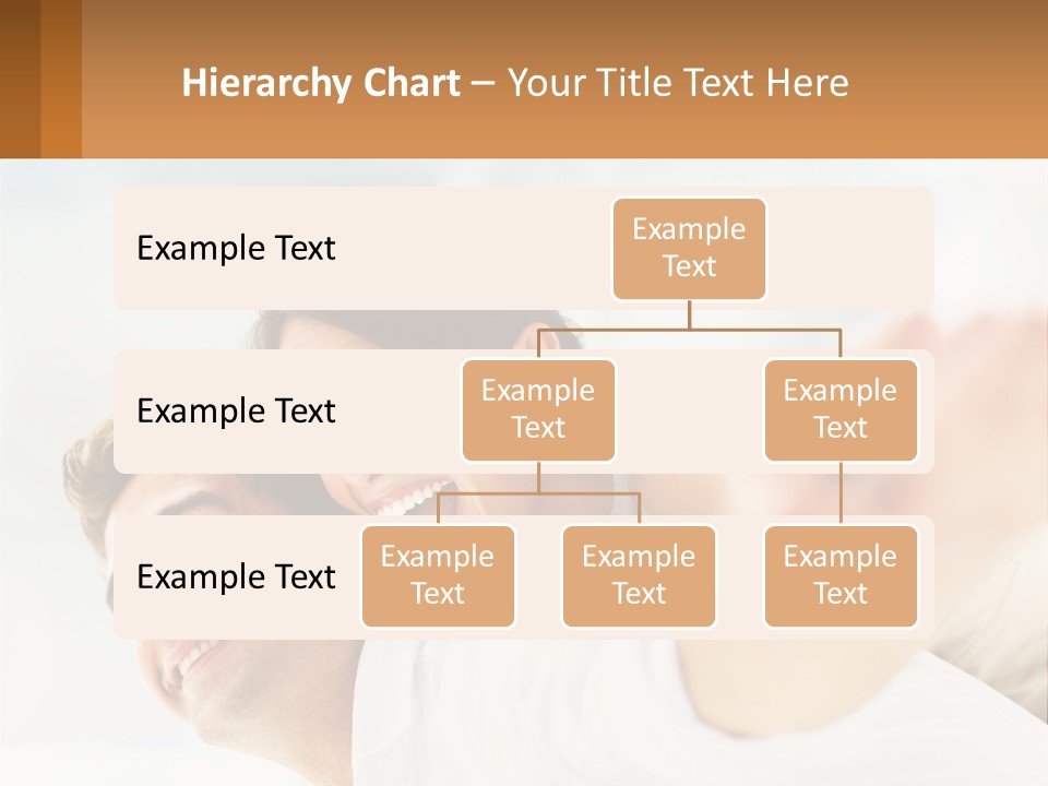 A Man And Woman Laying On A Bed With Their Arms Around Each Other PowerPoint Template