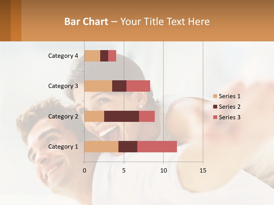A Man And Woman Laying On A Bed With Their Arms Around Each Other PowerPoint Template