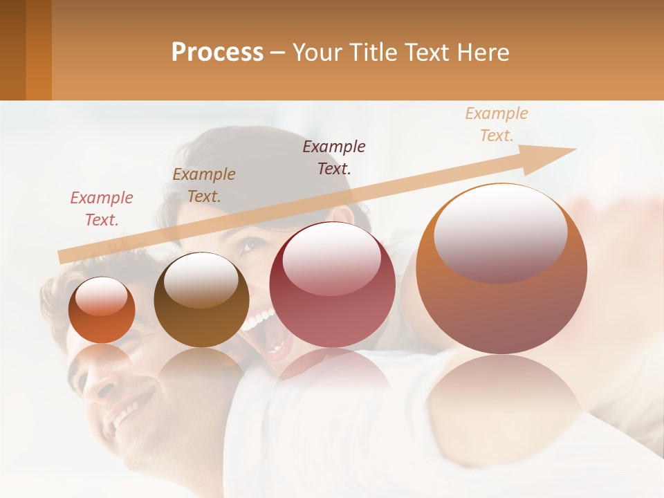 A Man And Woman Laying On A Bed With Their Arms Around Each Other PowerPoint Template