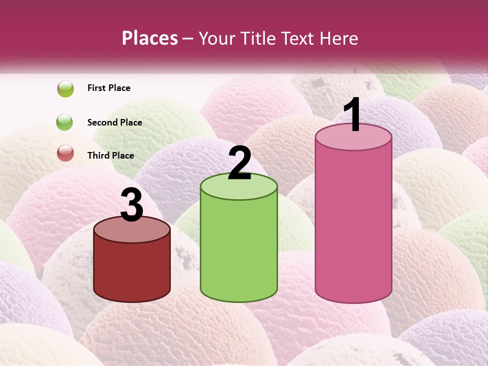 Vanilla Blueberry Food PowerPoint Template