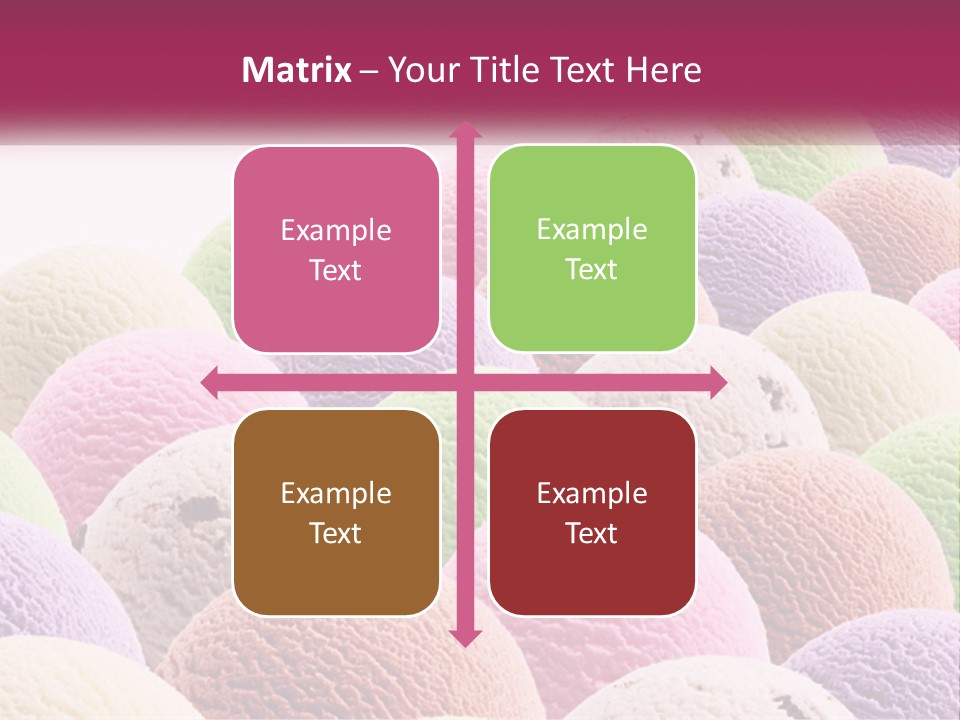 Vanilla Blueberry Food PowerPoint Template