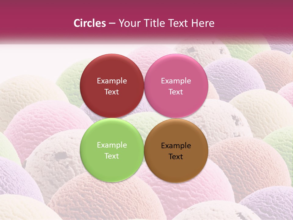 Vanilla Blueberry Food PowerPoint Template