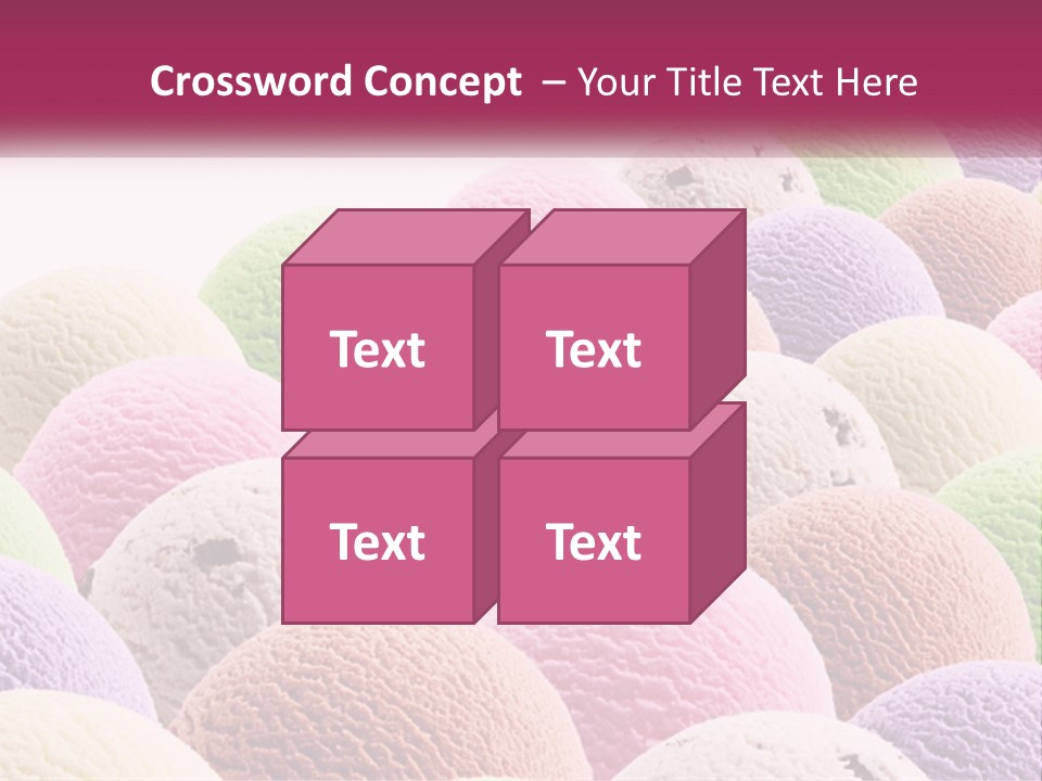 Vanilla Blueberry Food PowerPoint Template