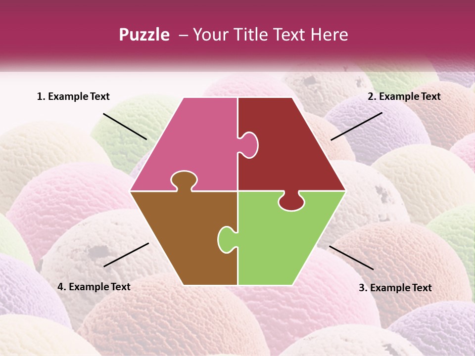 Vanilla Blueberry Food PowerPoint Template