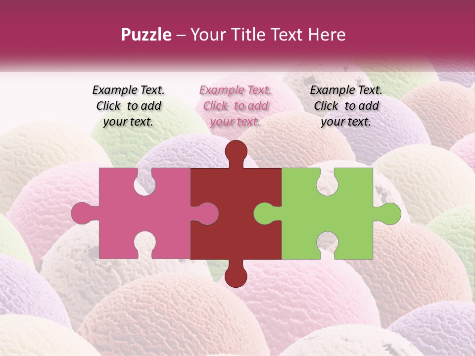 Vanilla Blueberry Food PowerPoint Template