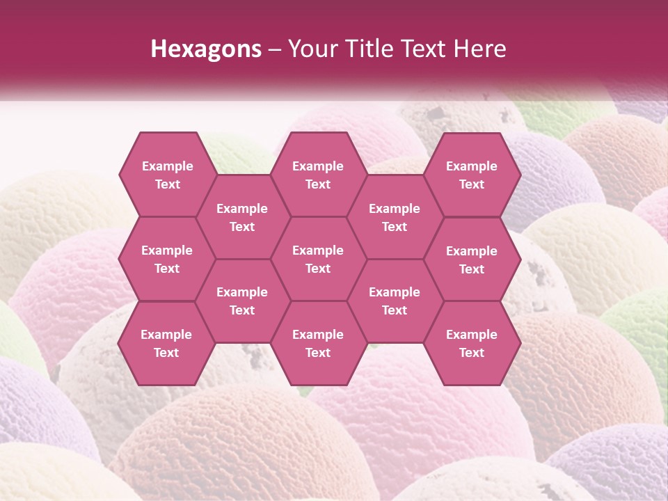 Vanilla Blueberry Food PowerPoint Template