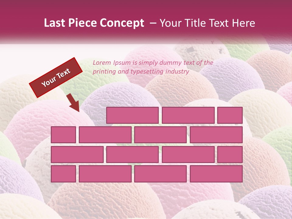 Vanilla Blueberry Food PowerPoint Template