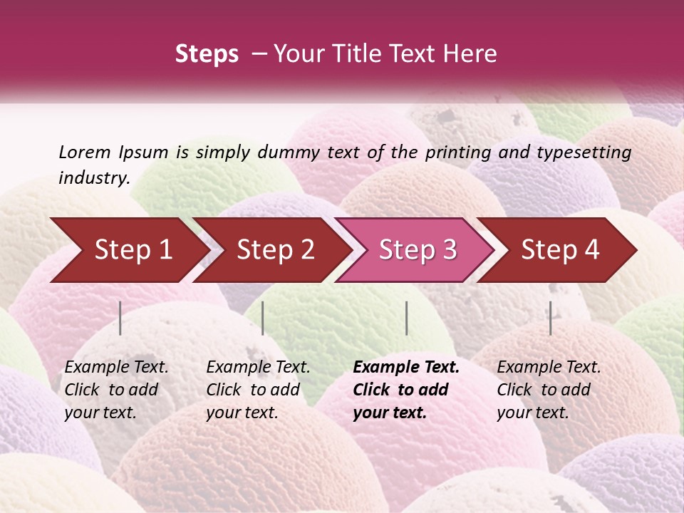 Vanilla Blueberry Food PowerPoint Template