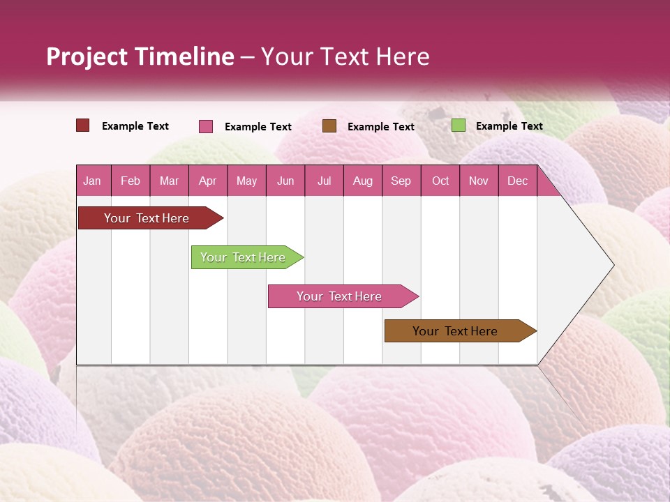Vanilla Blueberry Food PowerPoint Template