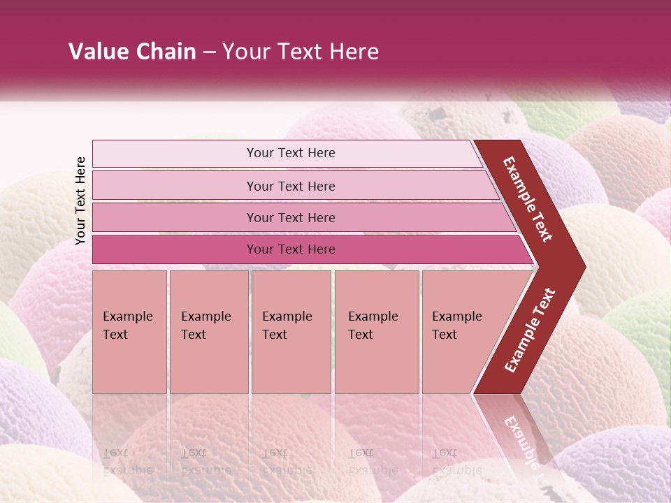 Vanilla Blueberry Food PowerPoint Template