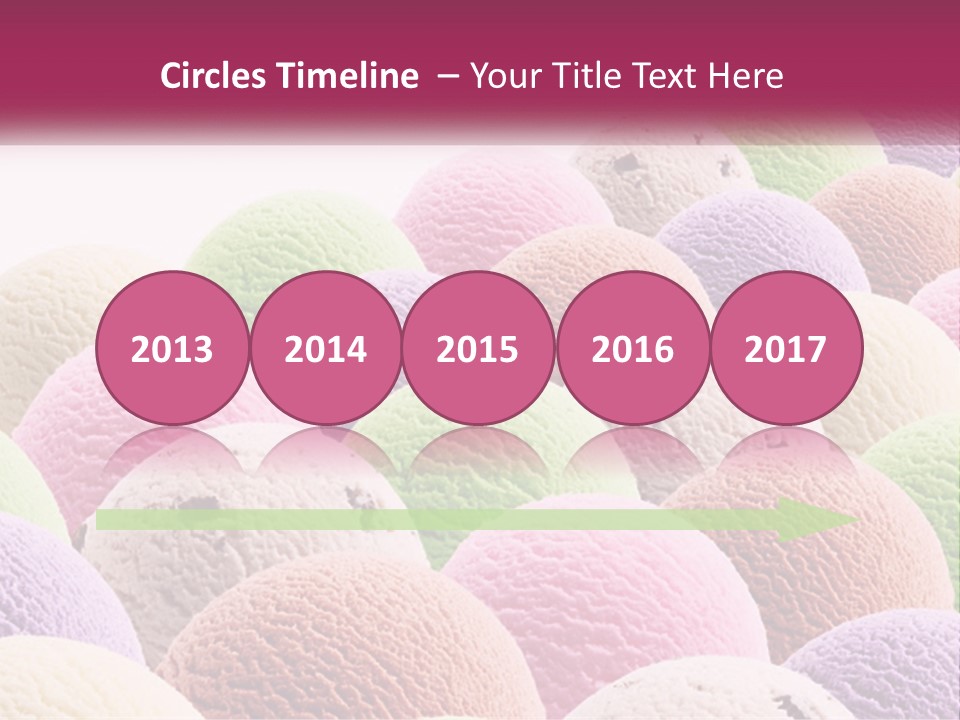 Vanilla Blueberry Food PowerPoint Template