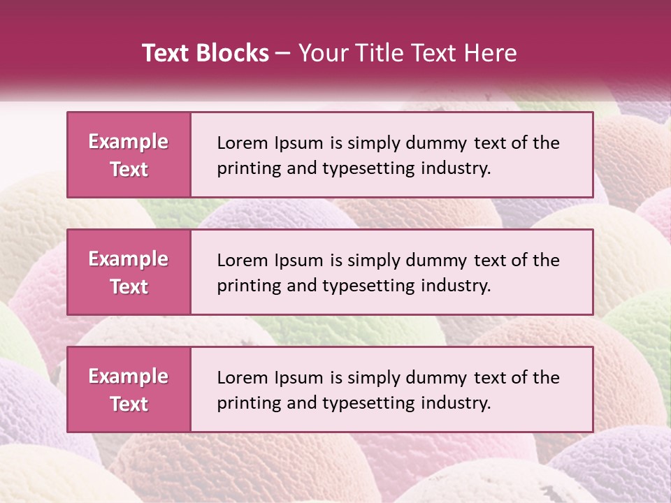 Vanilla Blueberry Food PowerPoint Template