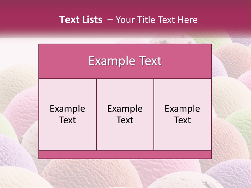 Vanilla Blueberry Food PowerPoint Template