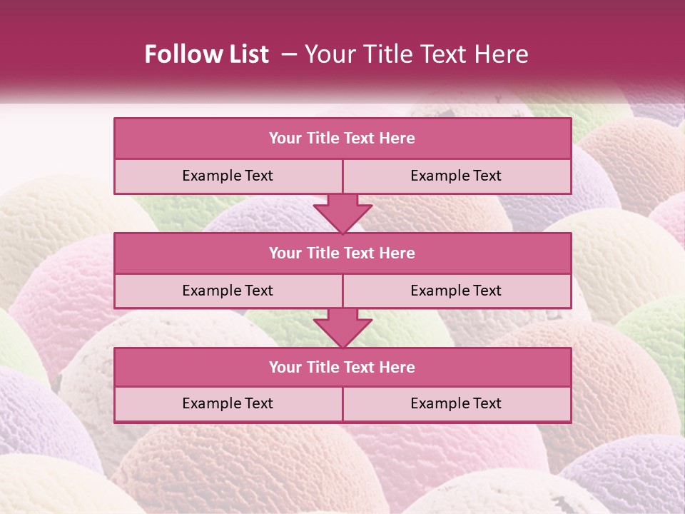Vanilla Blueberry Food PowerPoint Template