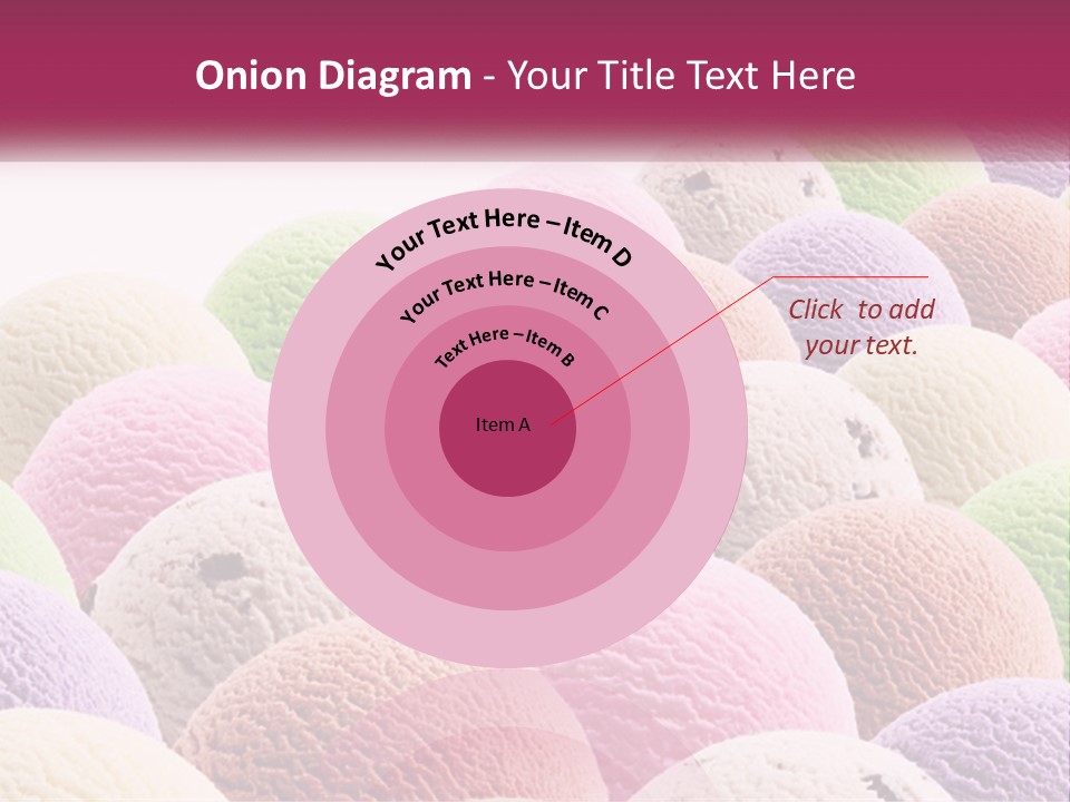 Vanilla Blueberry Food PowerPoint Template