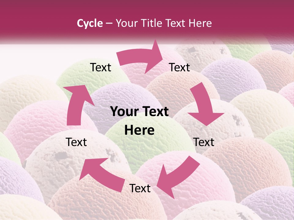 Vanilla Blueberry Food PowerPoint Template