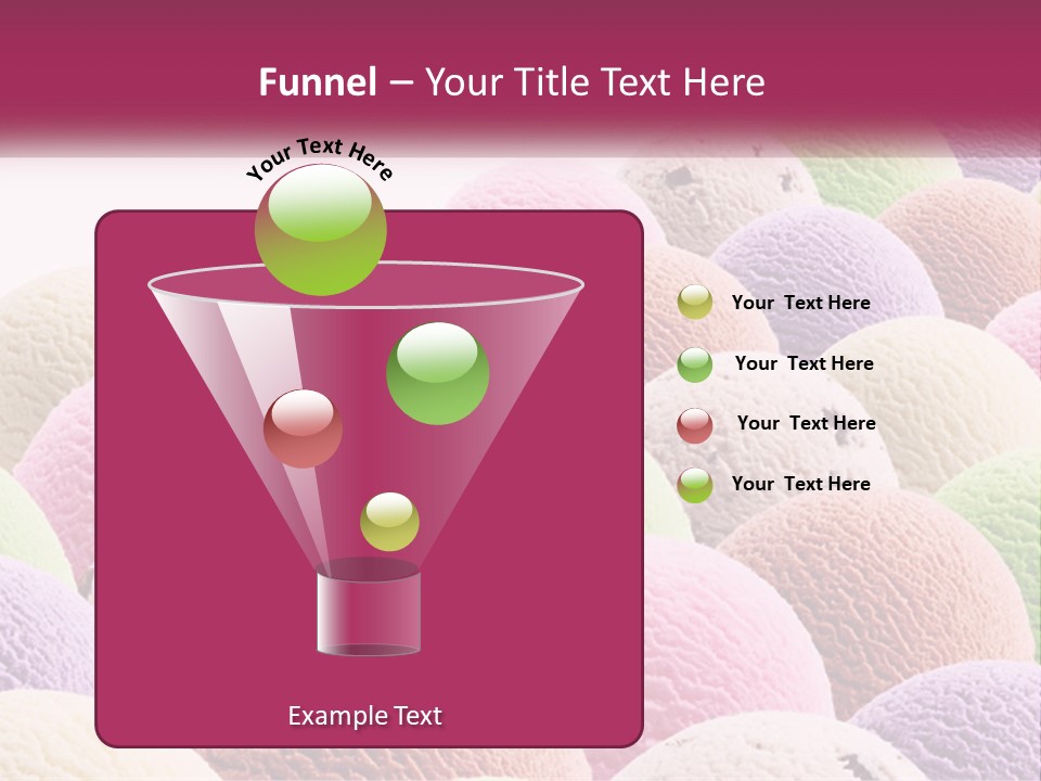 Vanilla Blueberry Food PowerPoint Template