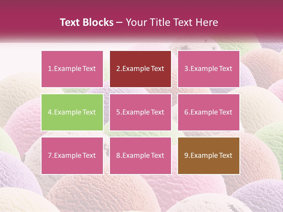 Vanilla Blueberry Food PowerPoint Template