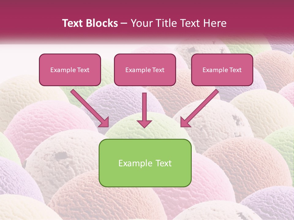 Vanilla Blueberry Food PowerPoint Template