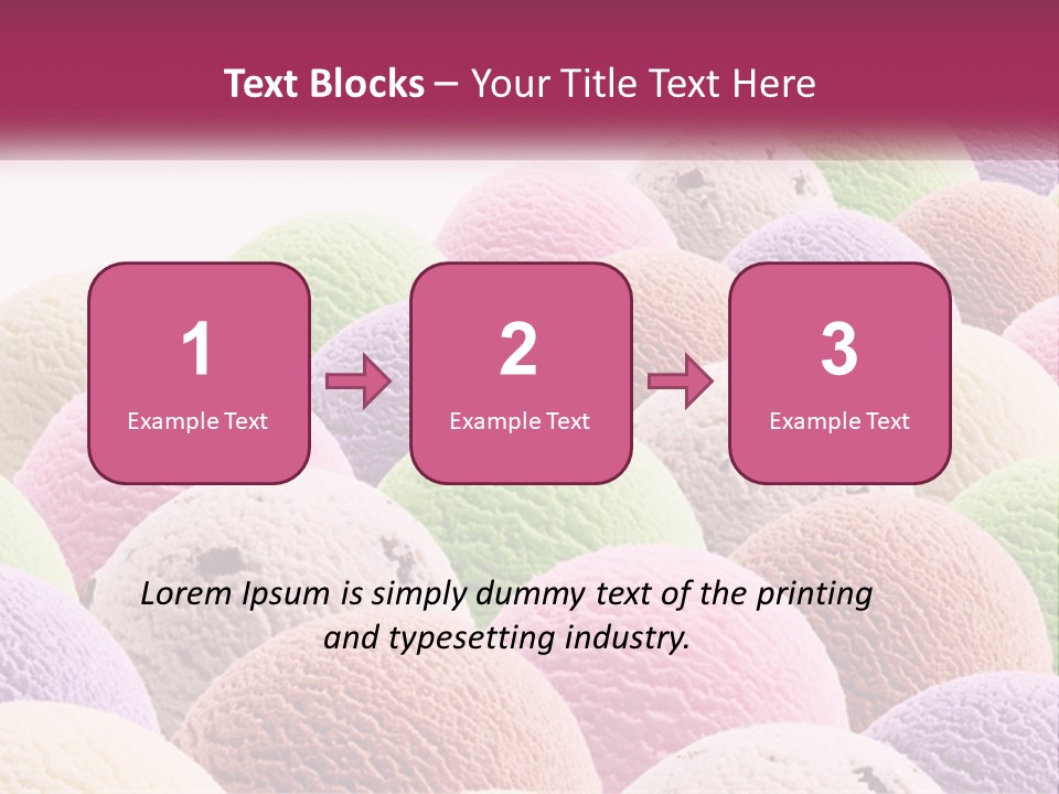 Vanilla Blueberry Food PowerPoint Template