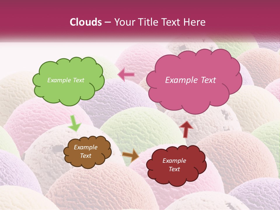 Vanilla Blueberry Food PowerPoint Template