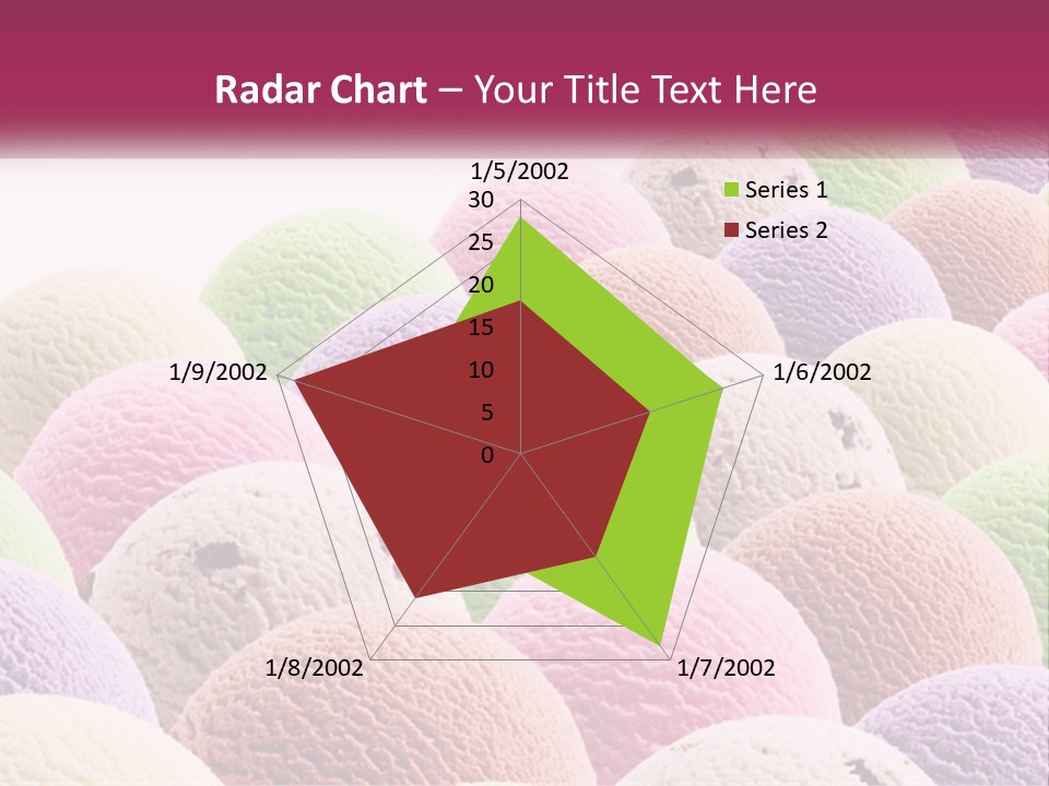 Vanilla Blueberry Food PowerPoint Template