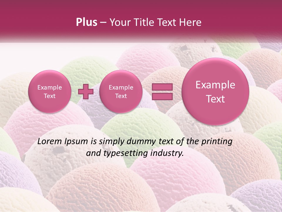 Vanilla Blueberry Food PowerPoint Template