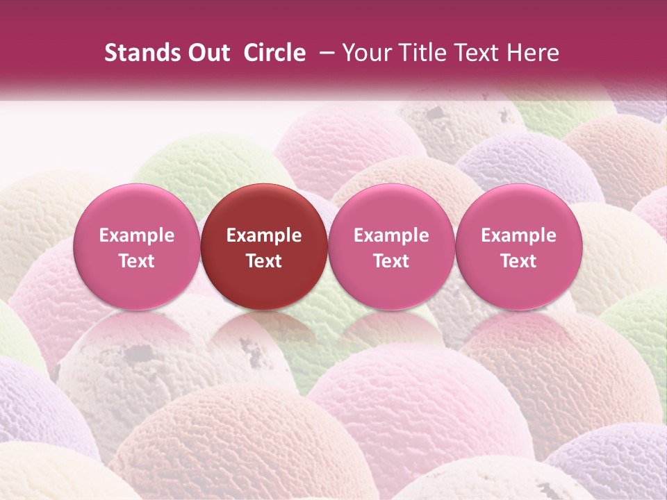 Vanilla Blueberry Food PowerPoint Template