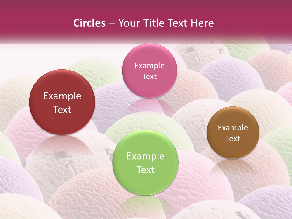 Vanilla Blueberry Food PowerPoint Template