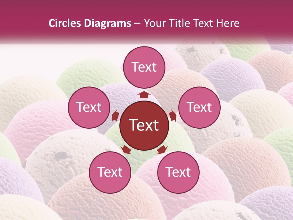 Vanilla Blueberry Food PowerPoint Template