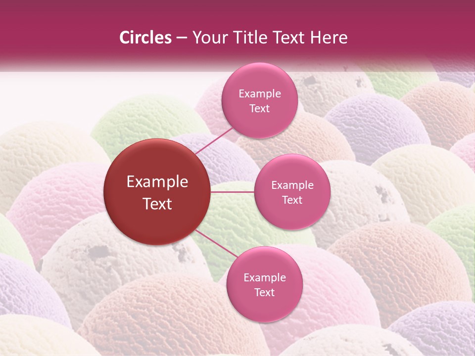 Vanilla Blueberry Food PowerPoint Template