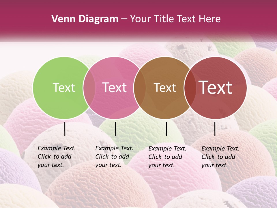 Vanilla Blueberry Food PowerPoint Template