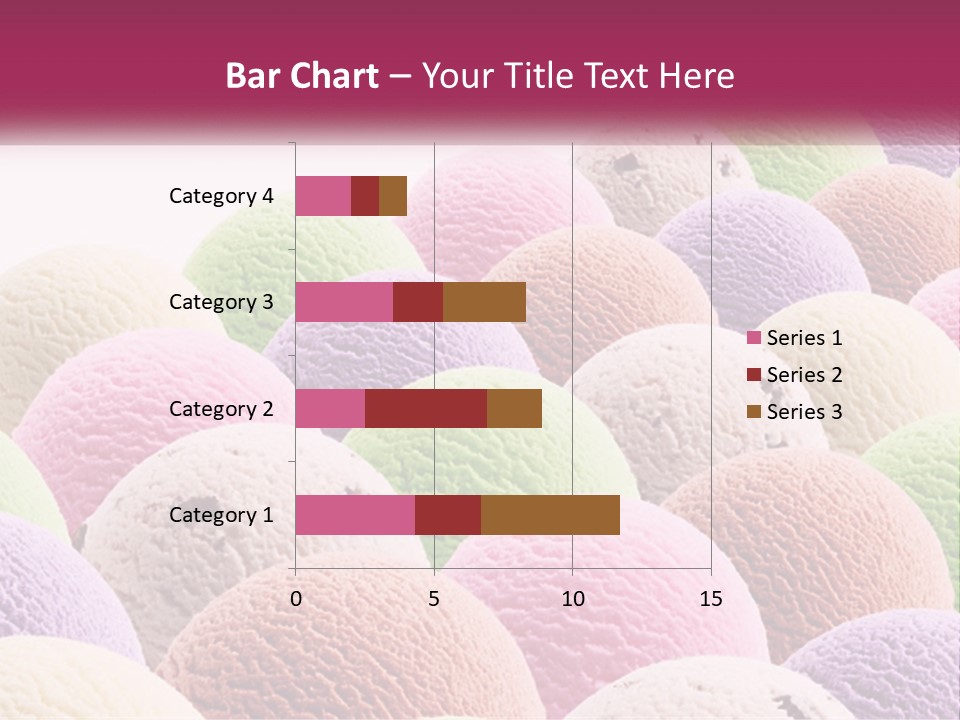 Vanilla Blueberry Food PowerPoint Template