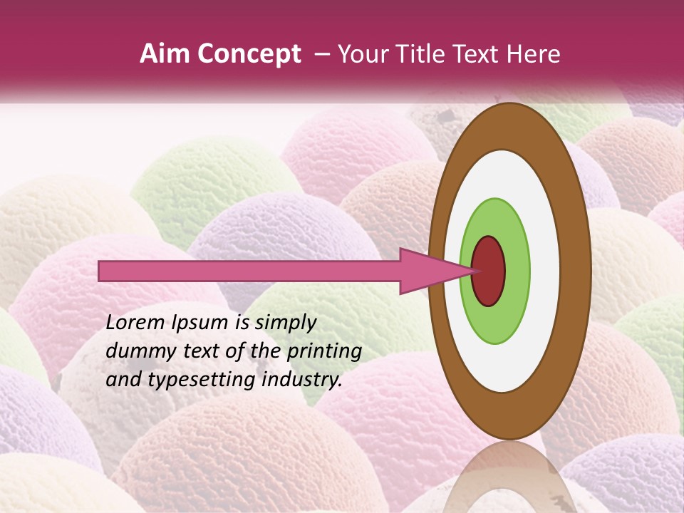 Vanilla Blueberry Food PowerPoint Template