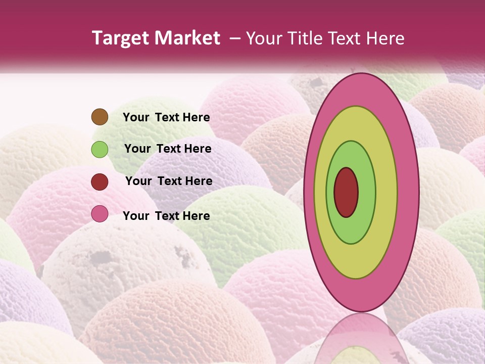 Vanilla Blueberry Food PowerPoint Template