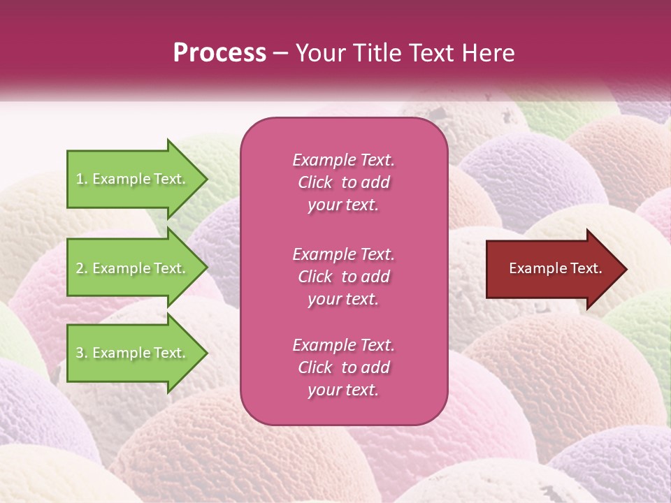 Vanilla Blueberry Food PowerPoint Template