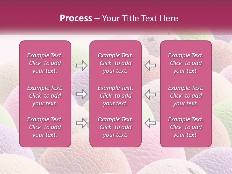 Vanilla Blueberry Food PowerPoint Template