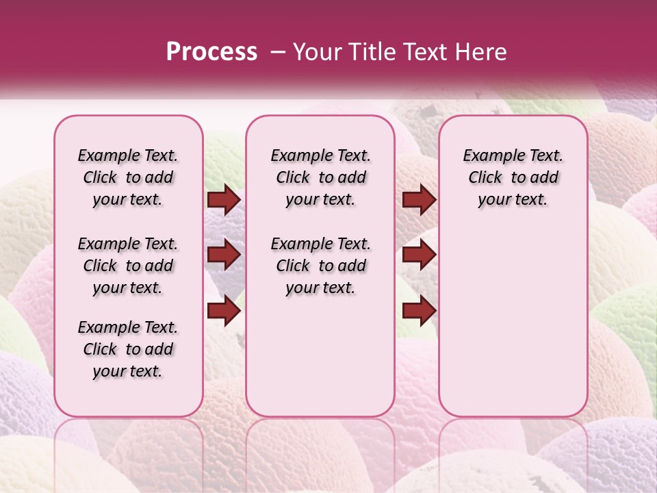 Vanilla Blueberry Food PowerPoint Template