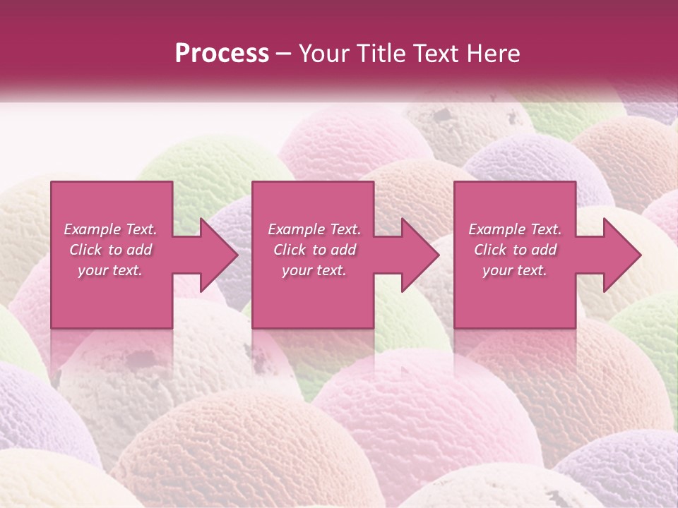 Vanilla Blueberry Food PowerPoint Template